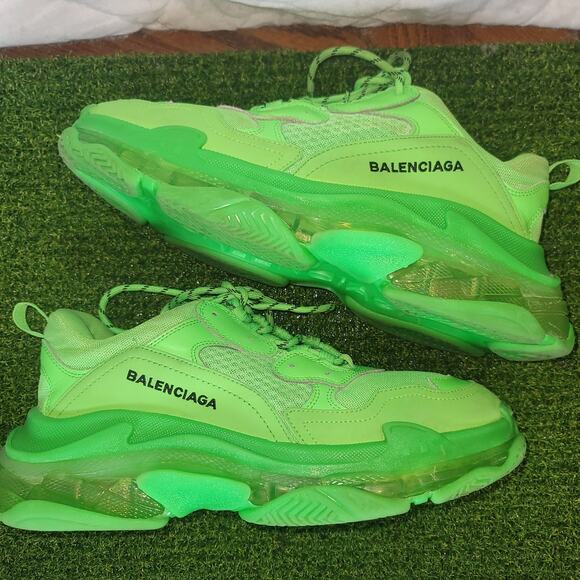 Balenciaga Triple S "Neon Green Clear Sole" - Picture 2 of 7